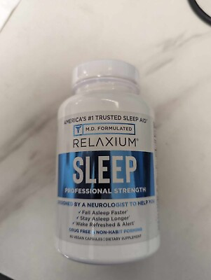 #ad RELAXIUM NATURAL SLEEP SUPPLEMENT FOR LONGER SLEEP 60 CAPS EXP 2025 $24.99
