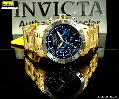 #ad NEW Invicta Men 50mm Pro Diver Scuba Chronograph Stainless Steel BLUE DIAL Watch $67.99