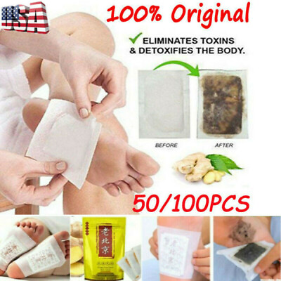 #ad 100 200PCS Detox Foot Pads Patch Detoxify Toxins Slim Keeping Fit with Adhesive $7.16