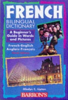 #ad French Bilingual Dictionary; Beginning Bilingu 9780764102790 Lipton paperback $4.39