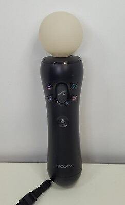 #ad Sony PlayStation Move Motion Controller Black CECH ZCM1U TESTED WORKS $17.99
