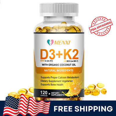 #ad Vitamin K2 D3 Vitamin Supplement Boost Immunity amp; Heart Health 120 Pills US $13.79