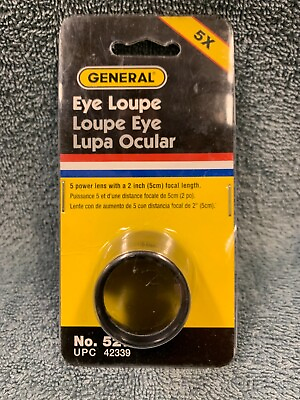 #ad General Tools 527 Clear Eye Loupe with 5.0 Magnification Optical Lens $5.99