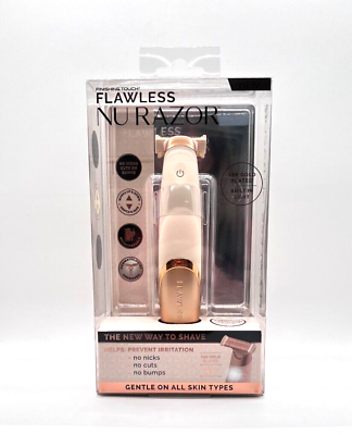 #ad Flawless Nu Razor 18K Gold Plated Built In Light Rechargeable NEW 1PK $13.99