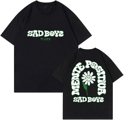 #ad Junior H Sad Boyz 4 Life Flower T Shirt Crewneck Short Sleeve Tee Women Men $19.99
