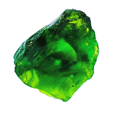 #ad #ad Natural Green Peridot Loose 35 Ct Certified Uncut Rough Pakistani Gemstone KKE $6.59