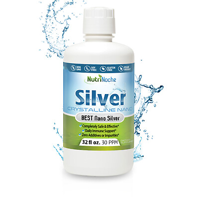 #ad NutriNoche Colloidal Silver Mineral Supplement The BEST Silver 30 PPM 32 oz $35.00