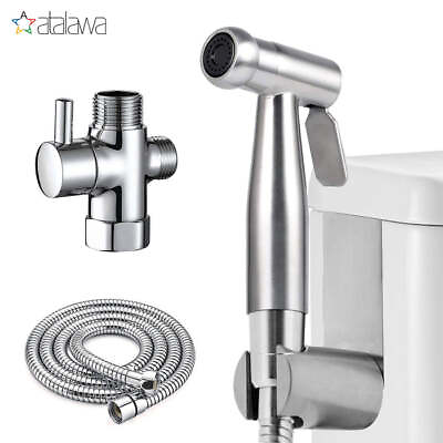 #ad Handheld Bidet Spray Shower Head Shattaf Toilet With Long Hose Stainless Steel $13.99
