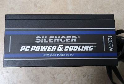 #ad #ad PC Power and Cooling Silencer 80 plus Platinum 1200w Power Supply fully modular $99.99