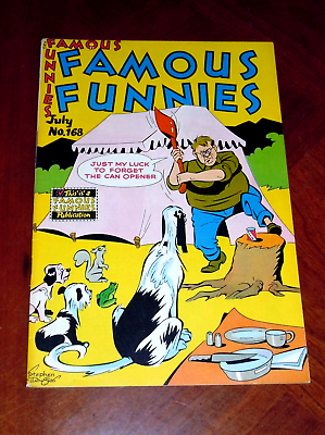#ad FAMOUS FUNNIES #168 1948 . VF 7.5 cond. BUCK ROGERS High Grade $68.00