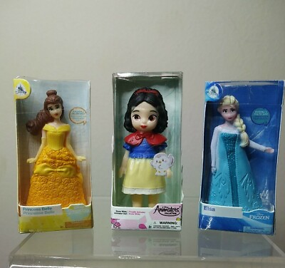 #ad Mini Brands Disney Store Princesses Elsa Snow White Belle Figure Collectible $8.98