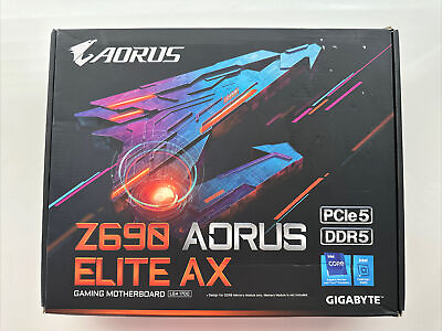 Gigabyte Z690 AORUS ELITE AX LGA 1700 DDR5 ATX Gaming Motherboard *Clip Broken*B $169.00