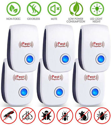 #ad Electronic Pest Reject Control Ultrasonic Repeller Home Bug Rat Spider Roaches $13.99