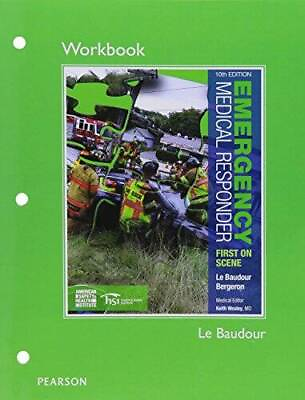 #ad Workbook for Emergency Medical Responder: First on Scene ACCEPTABLE $6.88