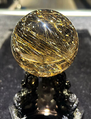 #ad #ad 1.08LB Top Rare Natural Rutilated gold crystal Quartz Sphere healing energy ball $1474.91