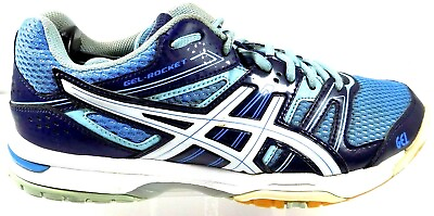 #ad Ascis Women#x27;s Blue Gel Rocket Athletic Running Shoes US 9 B EUR 40.5 UK 7 $18.71