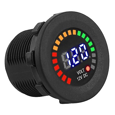 #ad Waterproof 12V LED Car Van Boat Marine Voltmeter Voltage Meter Battery Gauge US $7.99