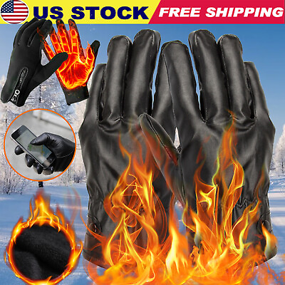 #ad Snow Waterproof Winter 30℃ Warm Ski Gloves Thermal Touch Screen Motorcycle Men $7.04
