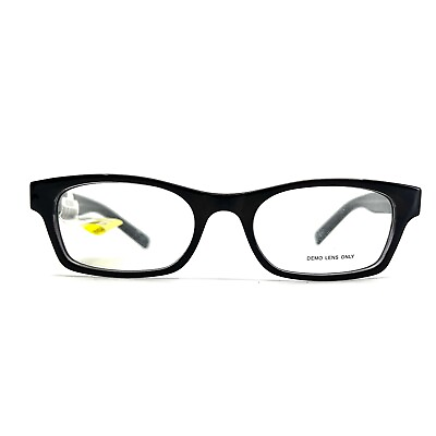 #ad KP 2004 BK CR Black Crystal Kids Rectangular Eyeglasses Frame 48 18 135 s3 $39.98
