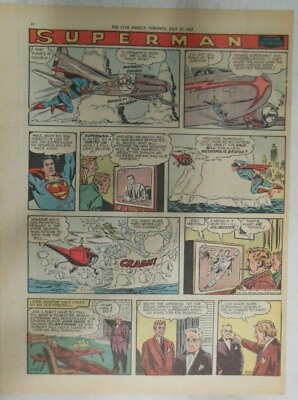 #ad Superman Sunday Page #926 by Wayne Boring from 7 28 1957 Size 11 x 15 inches $10.00
