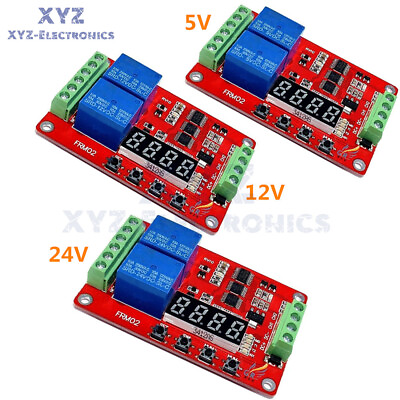 #ad 5 12 24V Multifunction 2 Channel Delay Self Locking Circulate Time Relay Module $13.99
