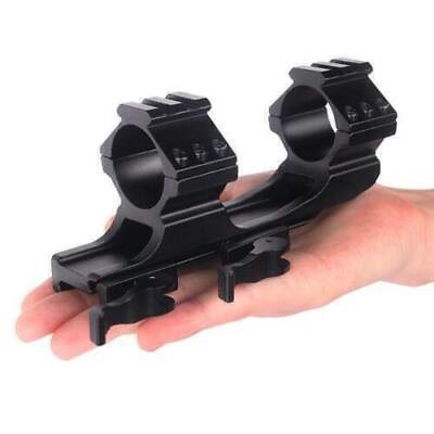 #ad Quick Detach 1quot; 30mm Ring Cantilever Rifle Scope Flat Top Picatinny Rail Mount $14.99