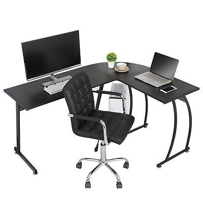 58quot; L Shaped Corner Desk Computer Gaming Desk PC Table Writting Table Office $53.59