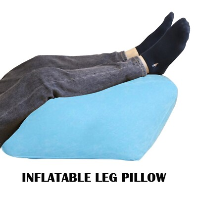 #ad Inflatable Elevation Wedge Memory Foam Leg Foot Raiser Pillow Support Cushion $20.19