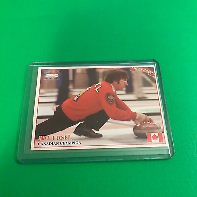 #ad 1993 Ice Hot International Curling Card #3 Jim Ursel Canada C $3.50
