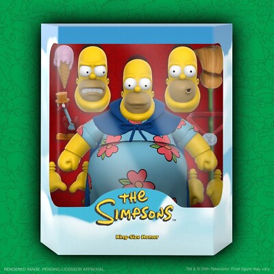 #ad SUPER7 • Ultimates • Deluxe • KING SIZE HOMER • The Simpsons • 7 in • Ships Free $71.55