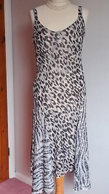 #ad Ladies Slinky Dip Hem Dress Size 14 M GBP 12.75