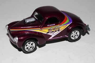 #ad JOHNNY LIGHTNING 1941 WILLYS GASSER MAROON WILLY FAST 1:64 EXCELLENT $6.99
