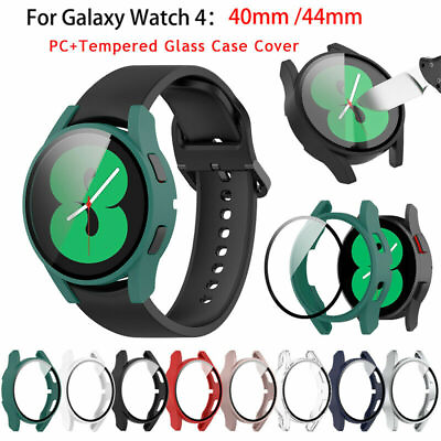 #ad PCTempered Glass Full Protection Case Cover for Samsung Galaxy Watch 4 40 44mm $7.99