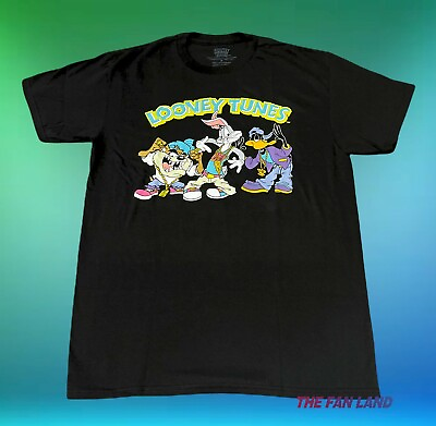 #ad New Looney Tunes Cast Squad Gangster Thug Life Vintage Mens T Shirt $19.95