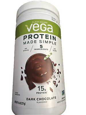 #ad Vega Plant Based Protein Made Simple Dark Chocolate 10 Servings $14.99
