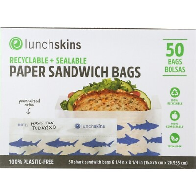 #ad Bag Paper Sandwich Shark Case of 12 X 50 Box $76.47