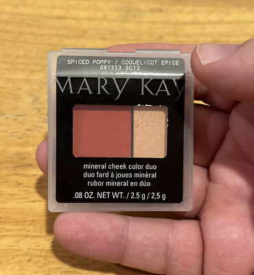 #ad NIB Mary Kay Mineral Cheek Color Duo SPICED POPPY #081353 $6.99