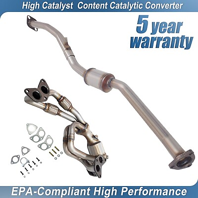#ad Set 2006 2009 Catalytic Converter For Subaru Legacy Outback 2.5L front rear $235.55