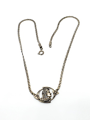 #ad Roman soldier heraldic Artisan handmade sterling silver necklace 925 $32.40