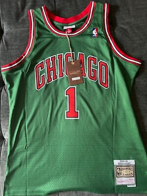#ad MITCHELL amp; NESS NBA SWINGMAN DERRICK ROSE CHICAGO BULLS 2008 09 JERSEY LARGE $89.99