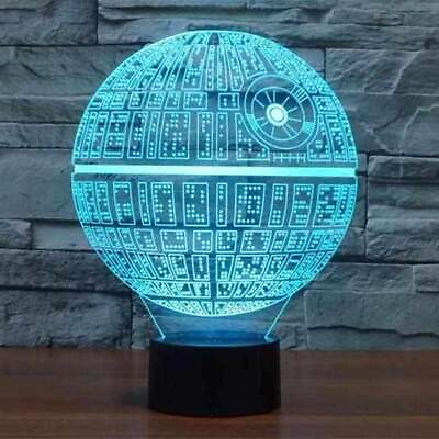 #ad Death Star 3D Illusion Lamp $10.95