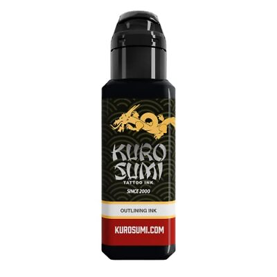 #ad Kuro Sumi 6oz Tattoo Black Color Outlining Ink Dark Japanese Outline Bottle New $40.52