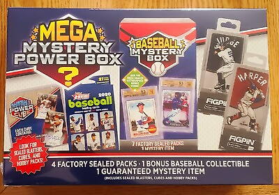 MEGA Mystery Power Box MLB baseball 2023 NEW sealed MJ Holdings exclusive $53.88