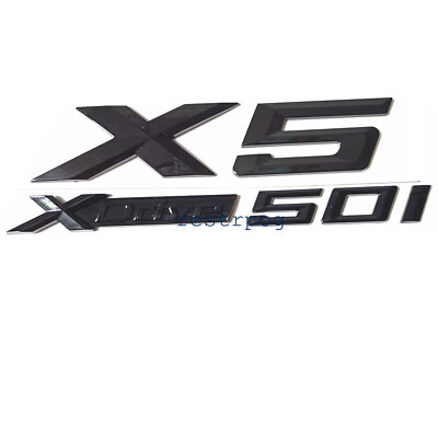 #ad Glossy 3D X5 XDrive 50i Car Emblem Trunk Lid Performance Rear Badge Sticker $19.65