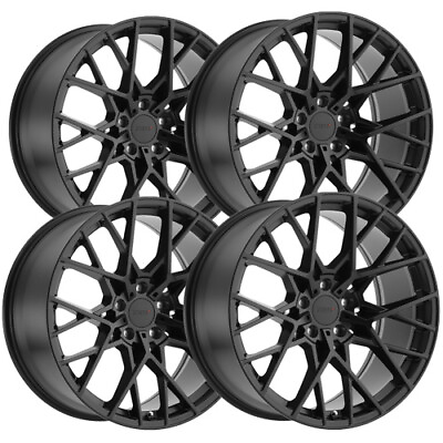 #ad Set of 4 TSW Sebring 18x8.5 5x120 20mm Matte Black Wheels Rims 18quot; Inch $1020.00