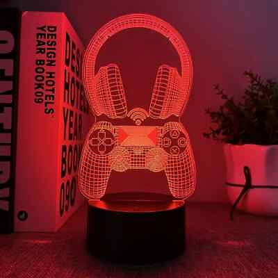 #ad 3D Illusion Style Headphones Color Change Night Light With Battery or USB THB 58 $19.95