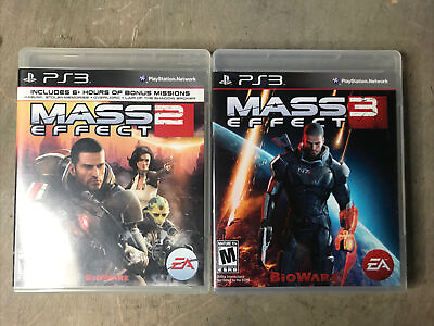 #ad Mass Effect 2 amp; 3 PS3 lot video games $12.95