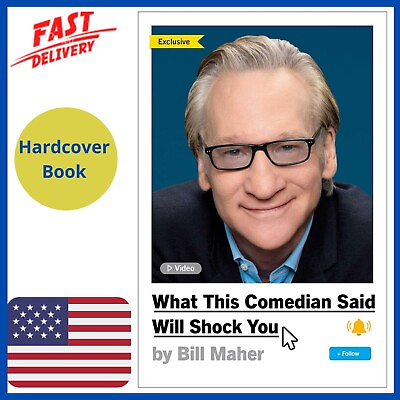 #ad What This Comedian Said Will Shock You Hardcover – May 21 2024 by Bill Maher $39.21