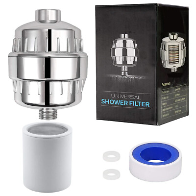 #ad 20 Stages Shower Head Filter for Hard Water Purifier Water Softener $13.58