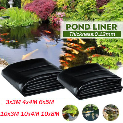#ad Strong Fish Pond Liner Garden Pool Membrane Landscaping PVC Black $26.99